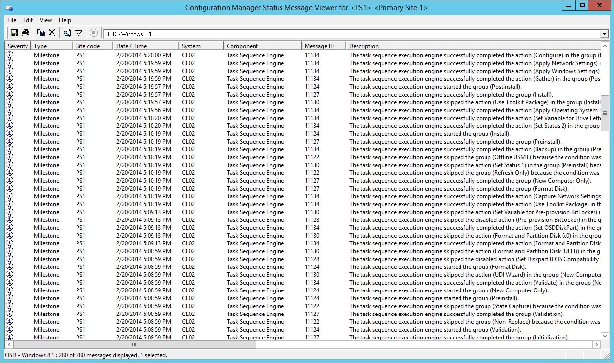 Monitor OSD with Status Message Queries in ConfigMgr 2012 - MSEndpointMgr