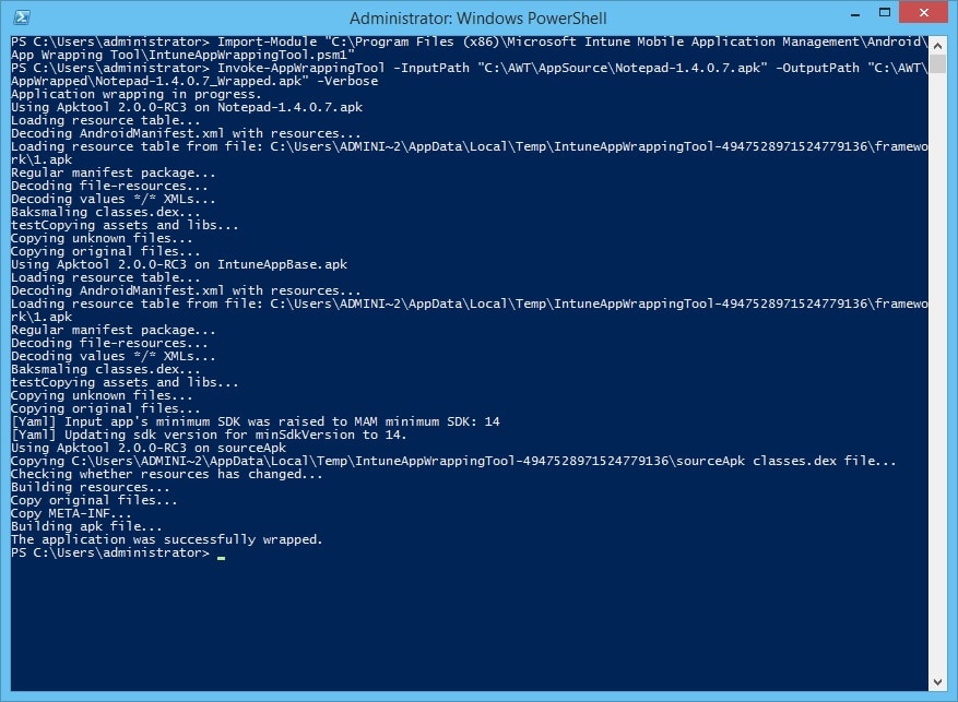 Intune app wrapping tool Intune app wrapping tool
