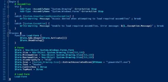Windows Forms PowerShell GUI Template - MSEndpointMgr