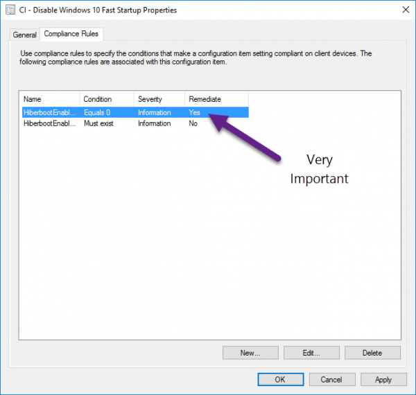 Baseline Configuration Windows Manage Windows 10 Fast Startup with SCCM Compliance Baseline ...