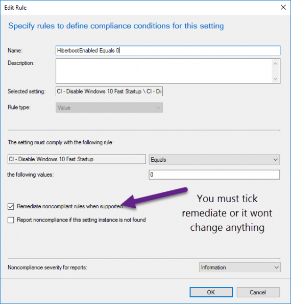 Baseline Configuration Windows Manage Windows 10 Fast Startup with SCCM Compliance Baseline ...