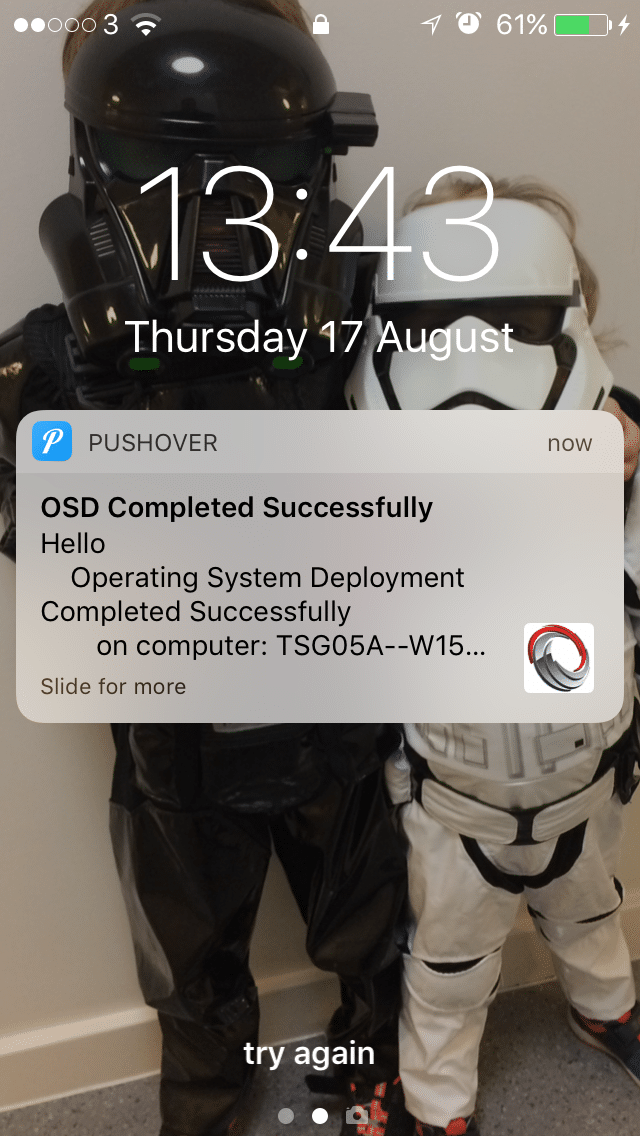 Ios Pushover ConfigMgr OSD Notification Service - Pushover - MSEndpointMgr