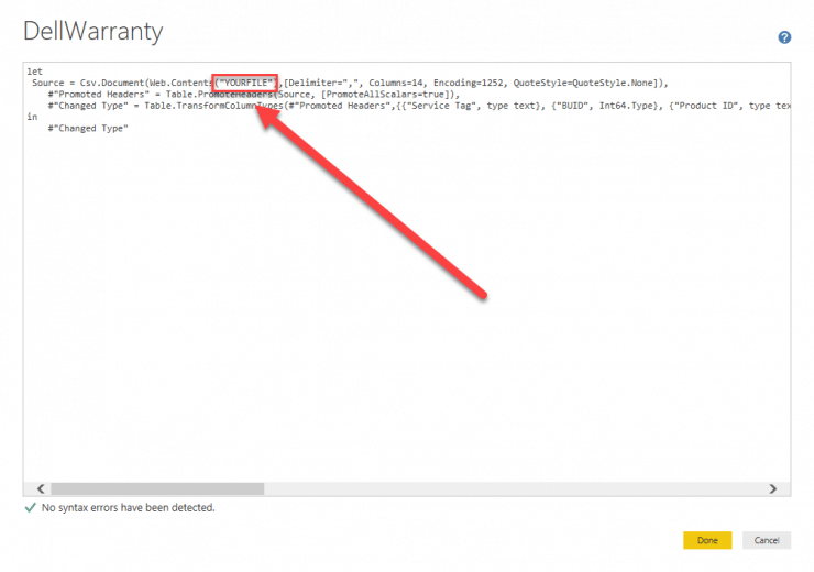 Dell Warranty Checker ConfigMgr PowerBI Report MSEndpointMgr