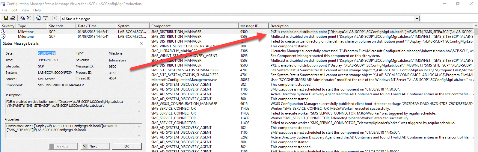 Configuration status. Distribution point. Ошибка загрузки PXE SCCM. Ошибка загрузки PXE SCCM 120. \Monitoring\Overview\distribution status\distribution point configuration status.