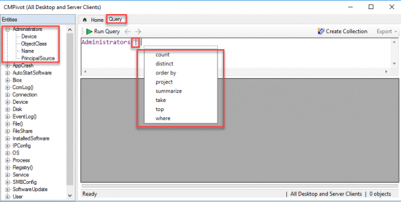 CMPivot in ConfigMgr 1806 - Part 1 - What is CMPivot and your first ...