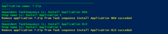 Detect and remove application from dependent task sequences with ...