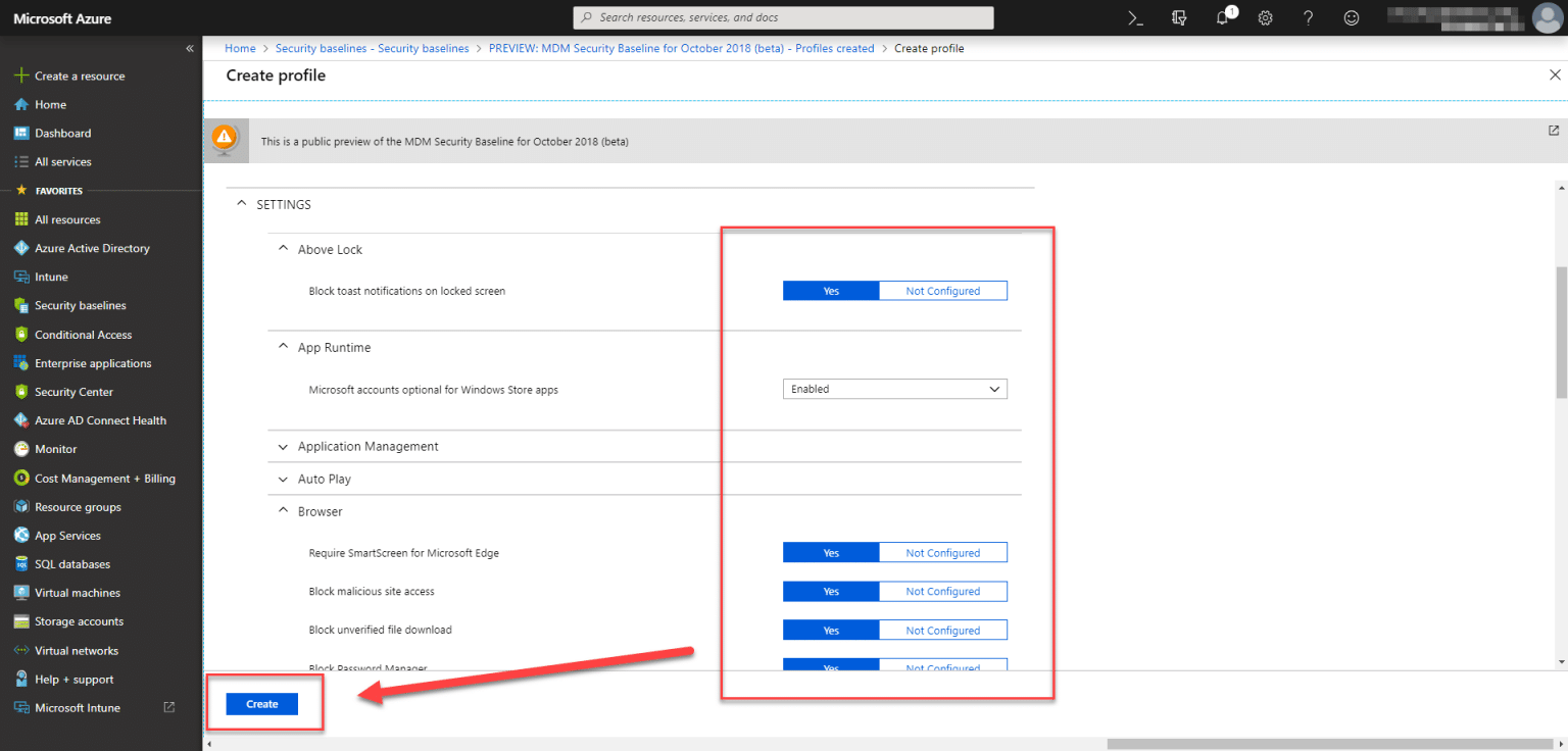 Configuring Security Baselines in Microsoft Intune - MSEndpointMgr