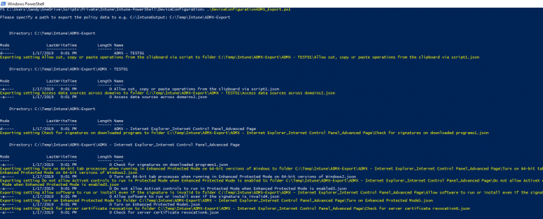 Use Intune Graph API export and import Intune ADMX templates ...