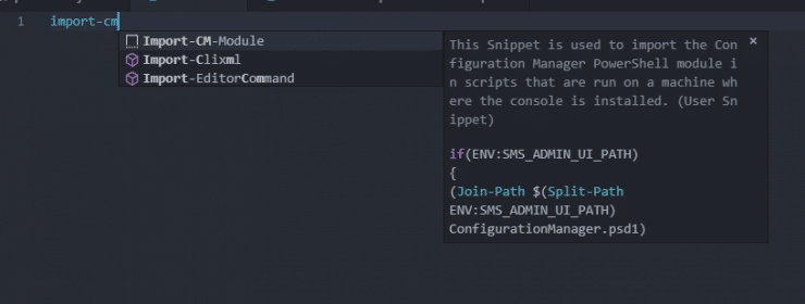 Importing the ConfigMgr module with VSCode - Snippits - MSEndpointMgr