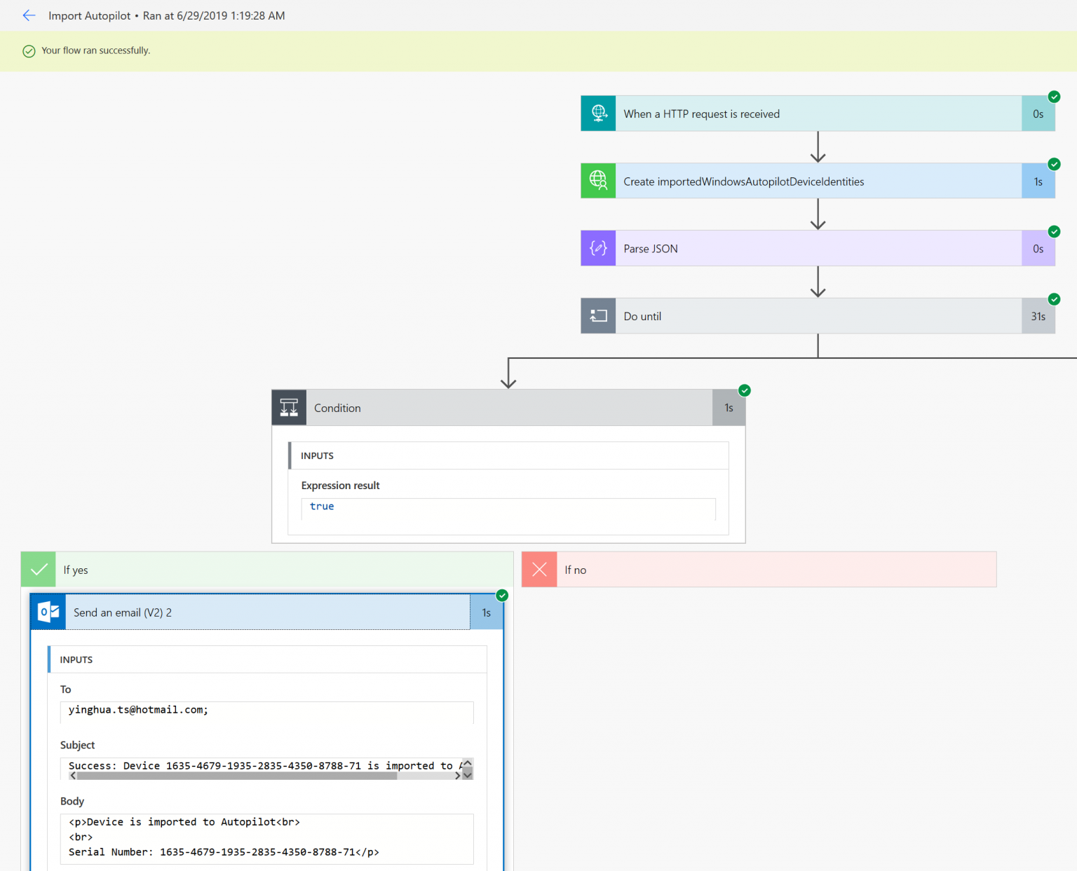 Microsoft Graph Intune fun Create Flow connector for Autopilot