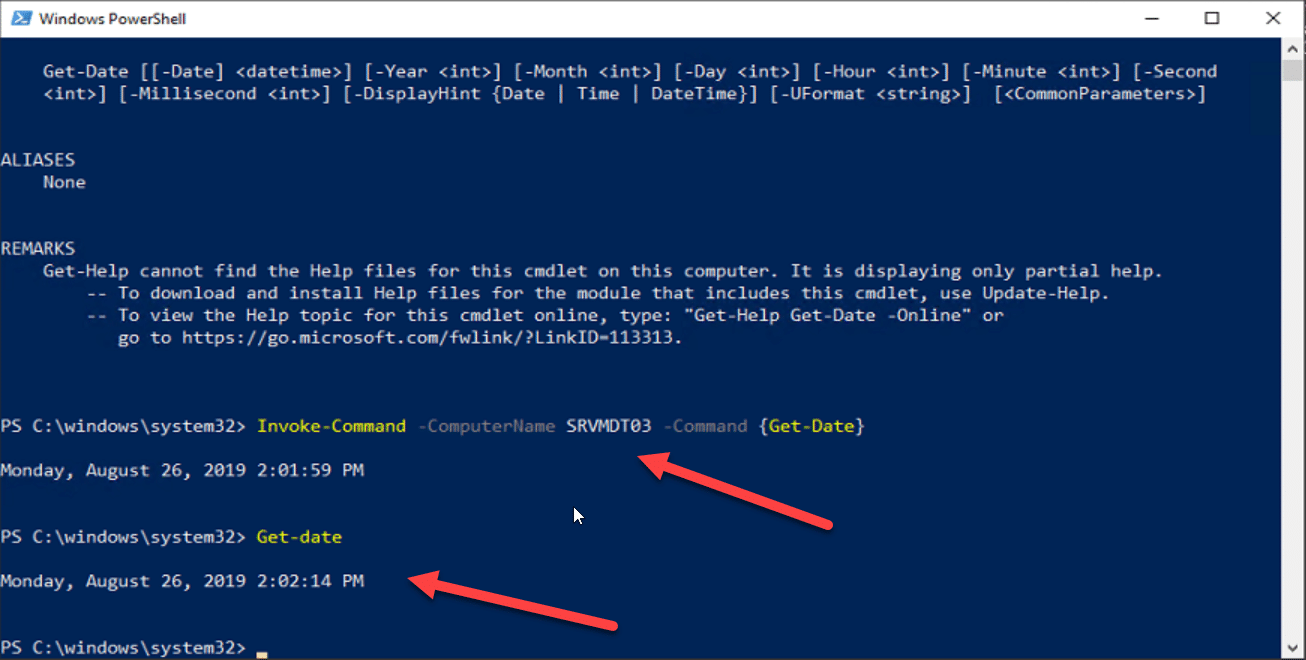 powershell list installed updates on remote computer