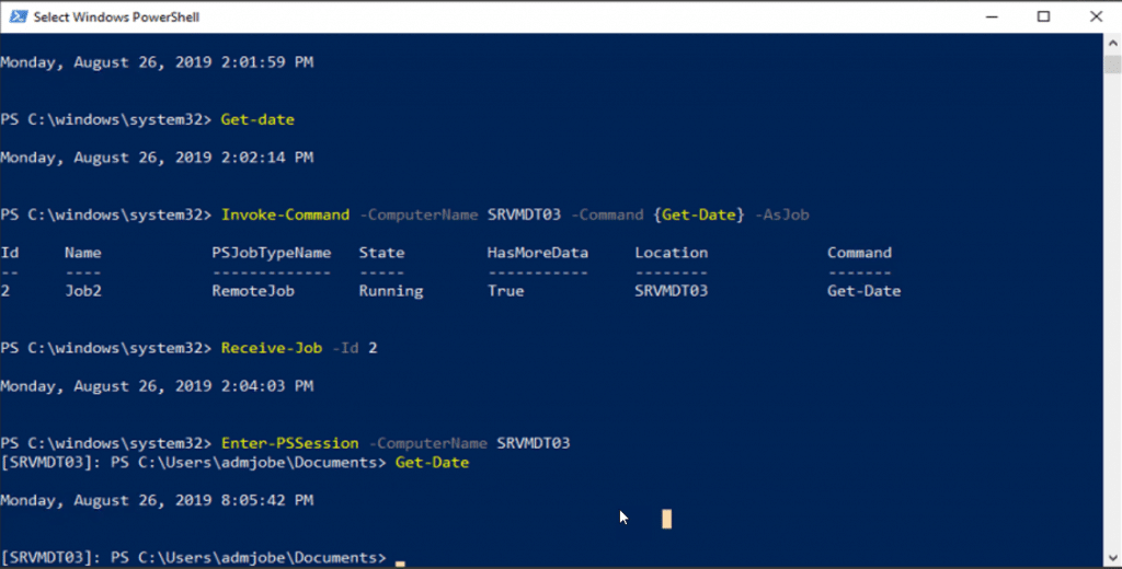 How to get the local time for a remote server or all distribution
