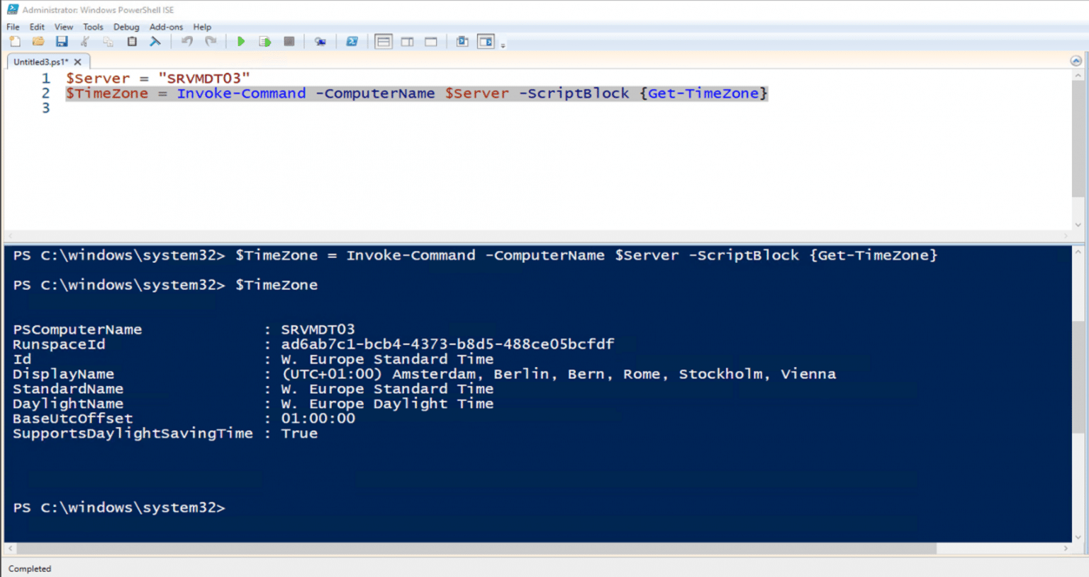 How to get the local time for a remote server - or all distribution ...