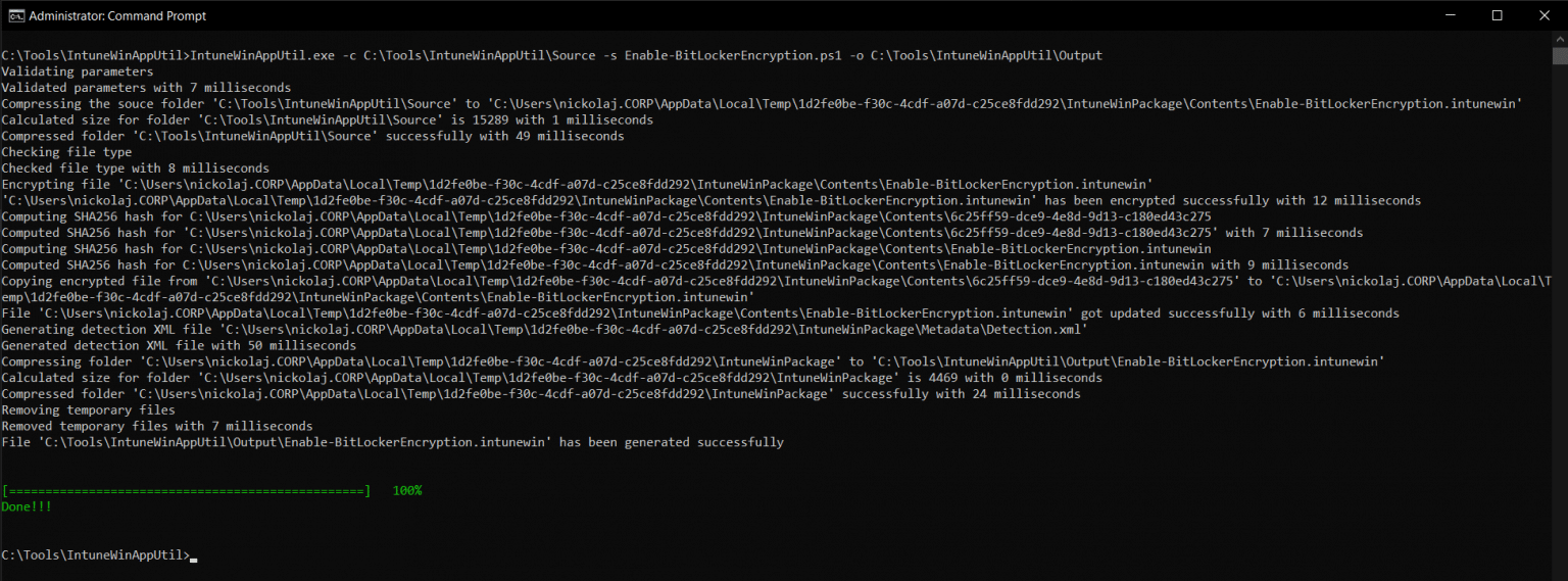 Silently enable BitLocker for Hybrid Azure AD joined devices using Windows Autopilot MSEndpointMgr