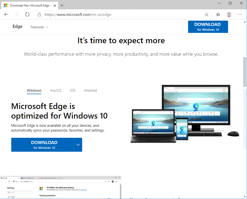 Introducing the new Microsoft Edge