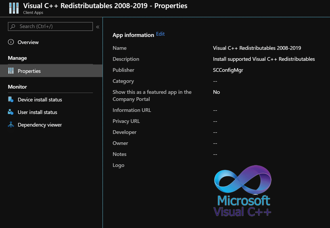 Install Visual C Redistributables For Microsoft Intune Managed Devices Msendpointmgr