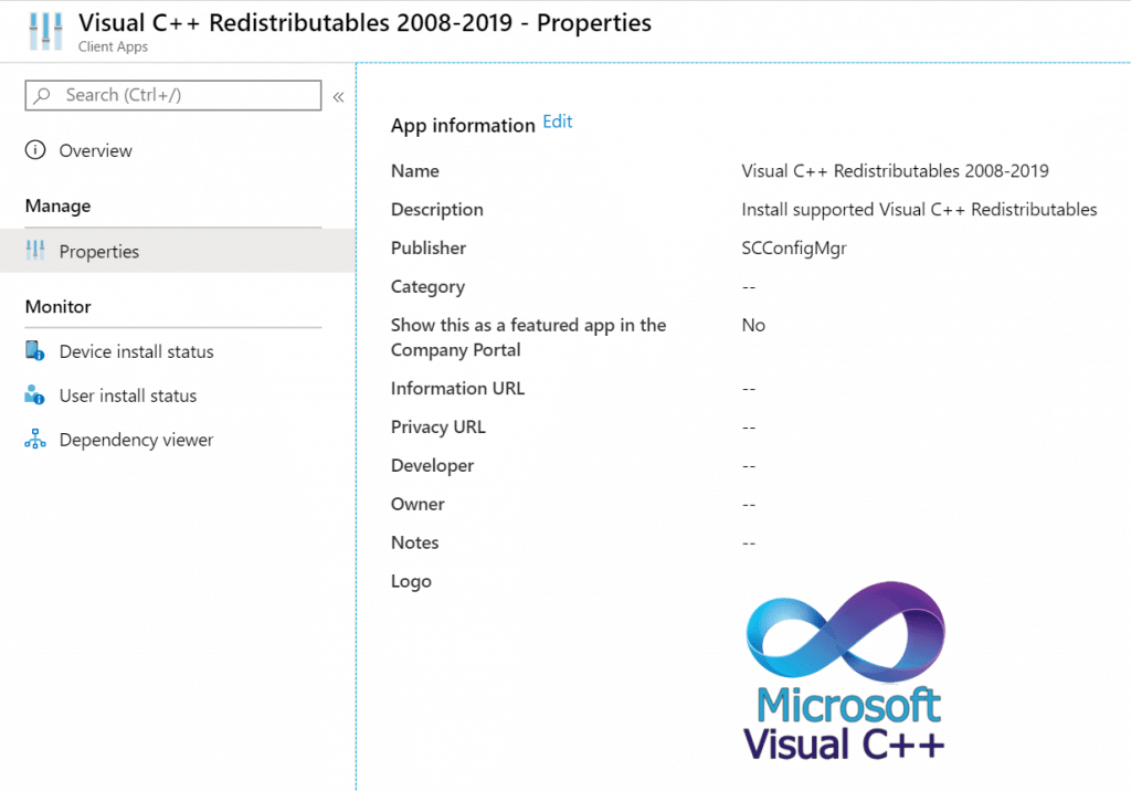 Install Visual C++ Redistributables for Microsoft Intune managed ...
