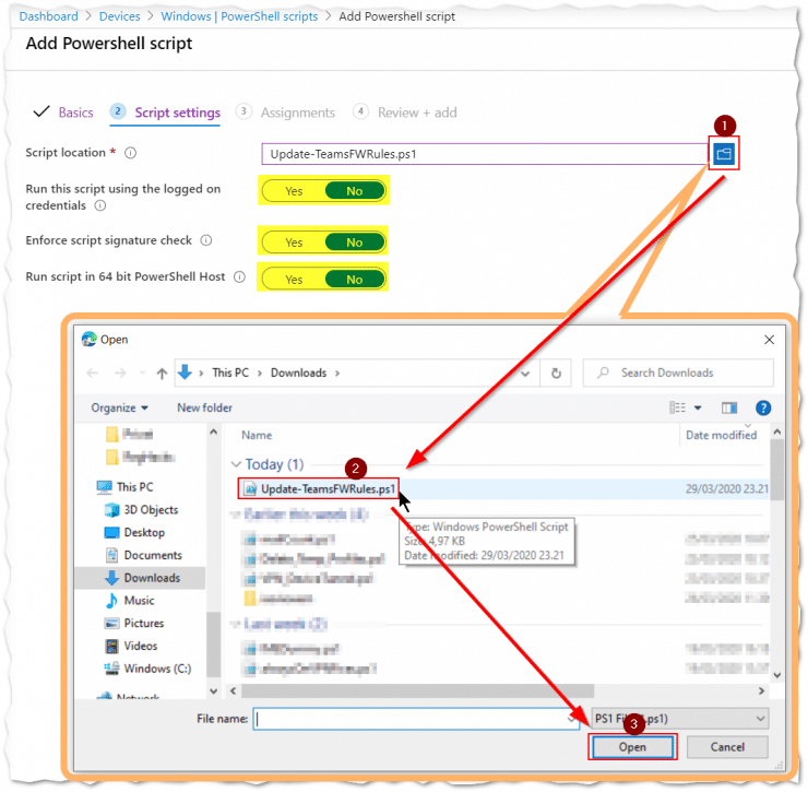 Managing Microsoft Teams Firewall requirements with Intune