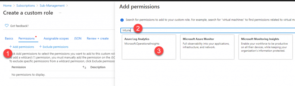 azure log analytics permissions