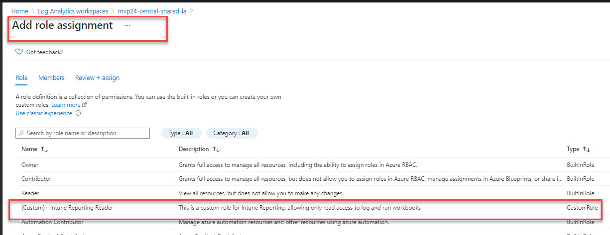 Managing permissions for Log Analytics and Workbooks - MSEndpointMgr