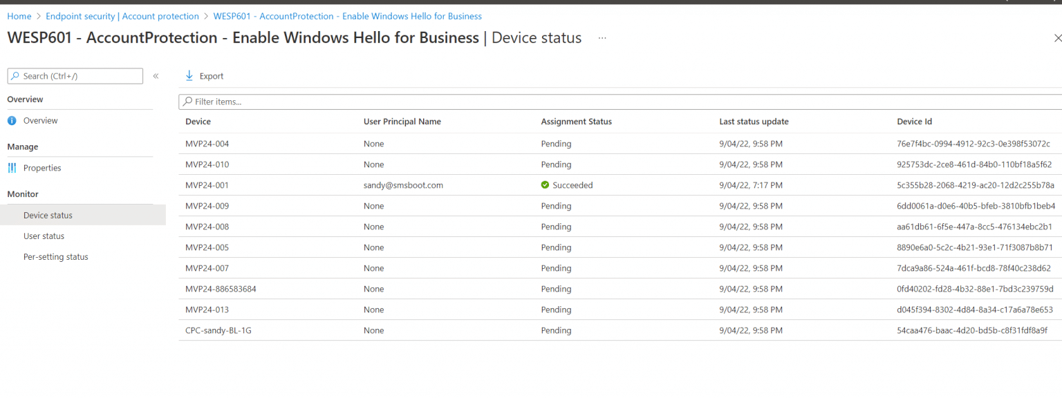 Manage Windows Hello for Business (WHfB) with Intune MSEndpointMgr