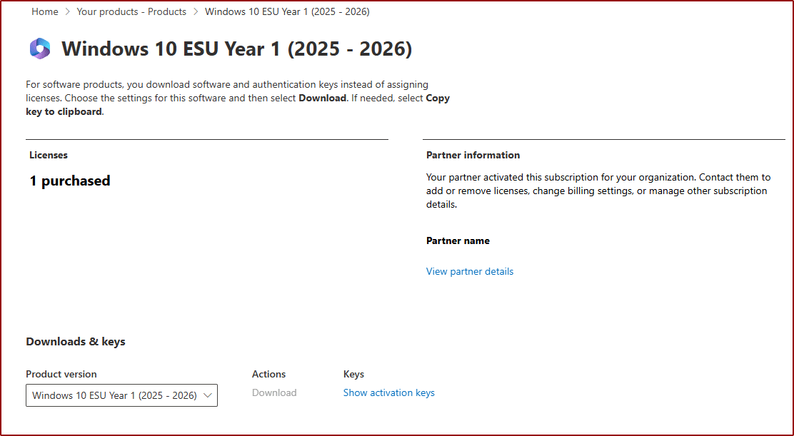 Enable Windows 10 ESU with Microsoft Intune