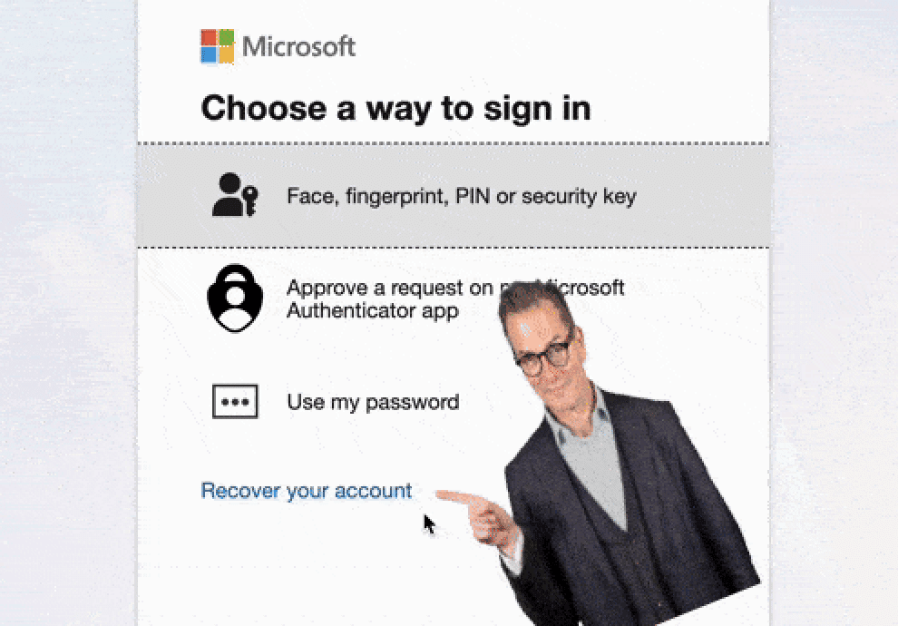 SSAR - Recover your account