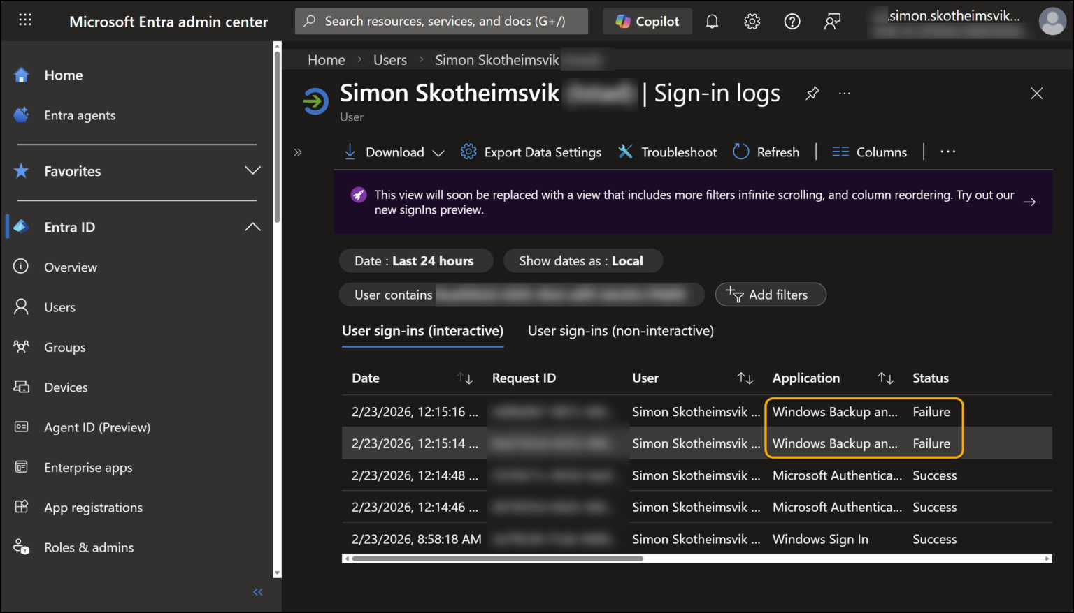Troubleshooting Windows First Sign‑in Restore When Conditional Access ...