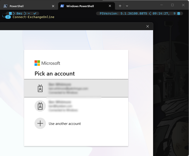 Connect-ExchangeOnline and WAM