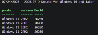 Windows Builds example